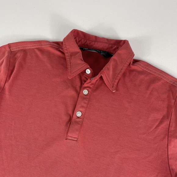 Travis Mathew Other - Travis Mathew Golf Polo Shirt Adult Medium Red Polyester Cotton Short Sleeve Men